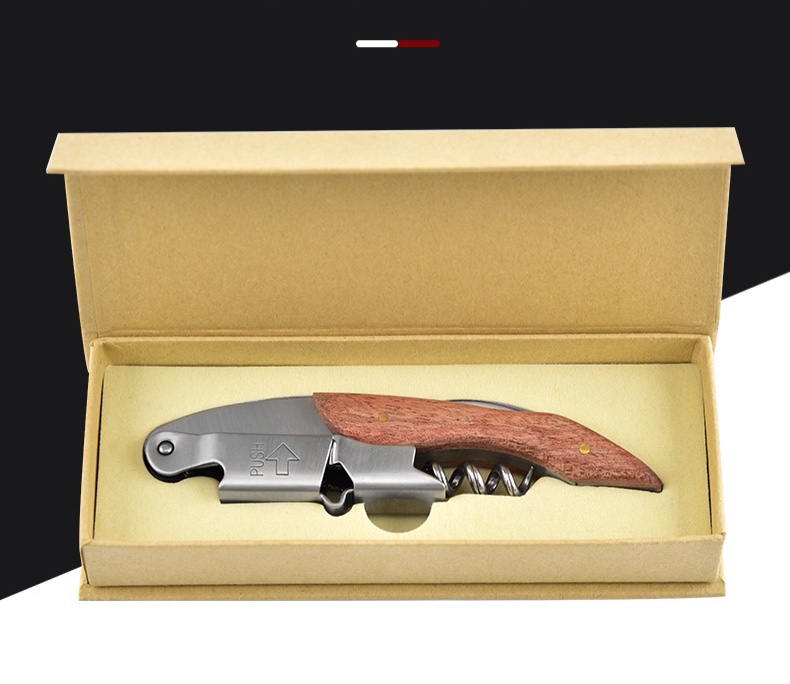 Dụng Cụ Khui Inox Đa Năng Tay Cầm Cán Gỗ