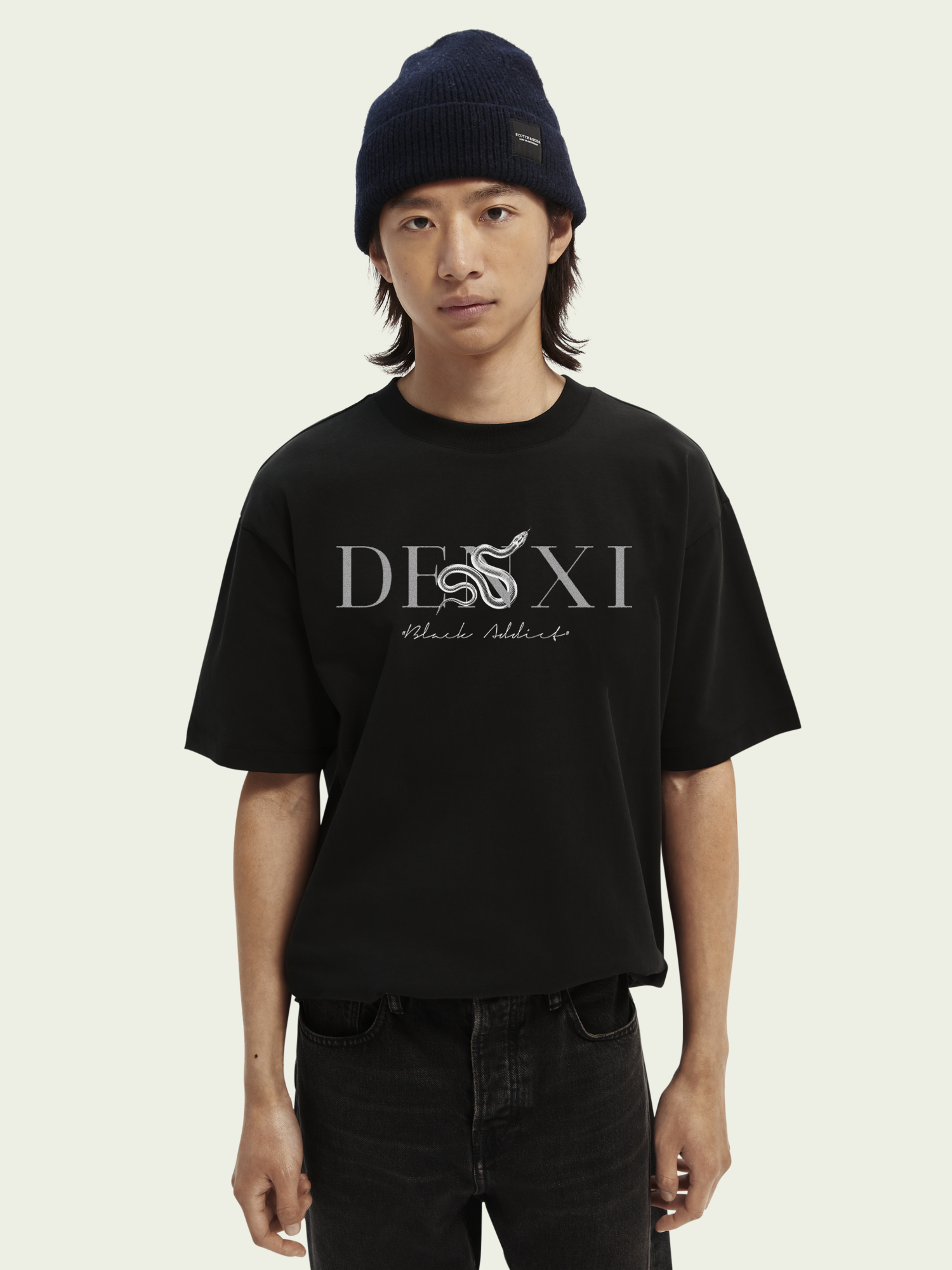 Áo thun tay lỡ dáng rộng Unisex chất Cotton BLACK ADDICT