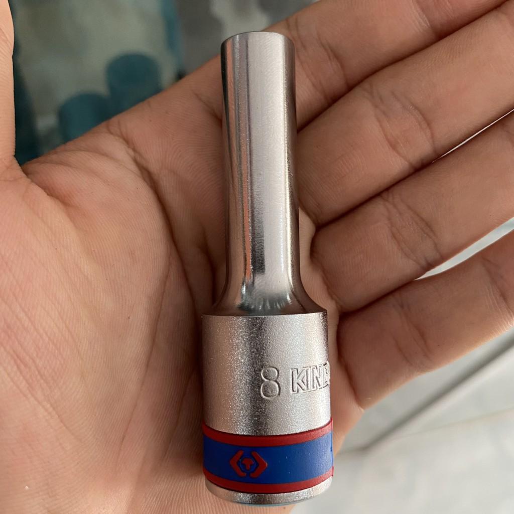 Tuýp, Đầu Khẩu Trắng 1/2 Dài 77mm 12 cạnh Kingtony 4230 đầy đủ size