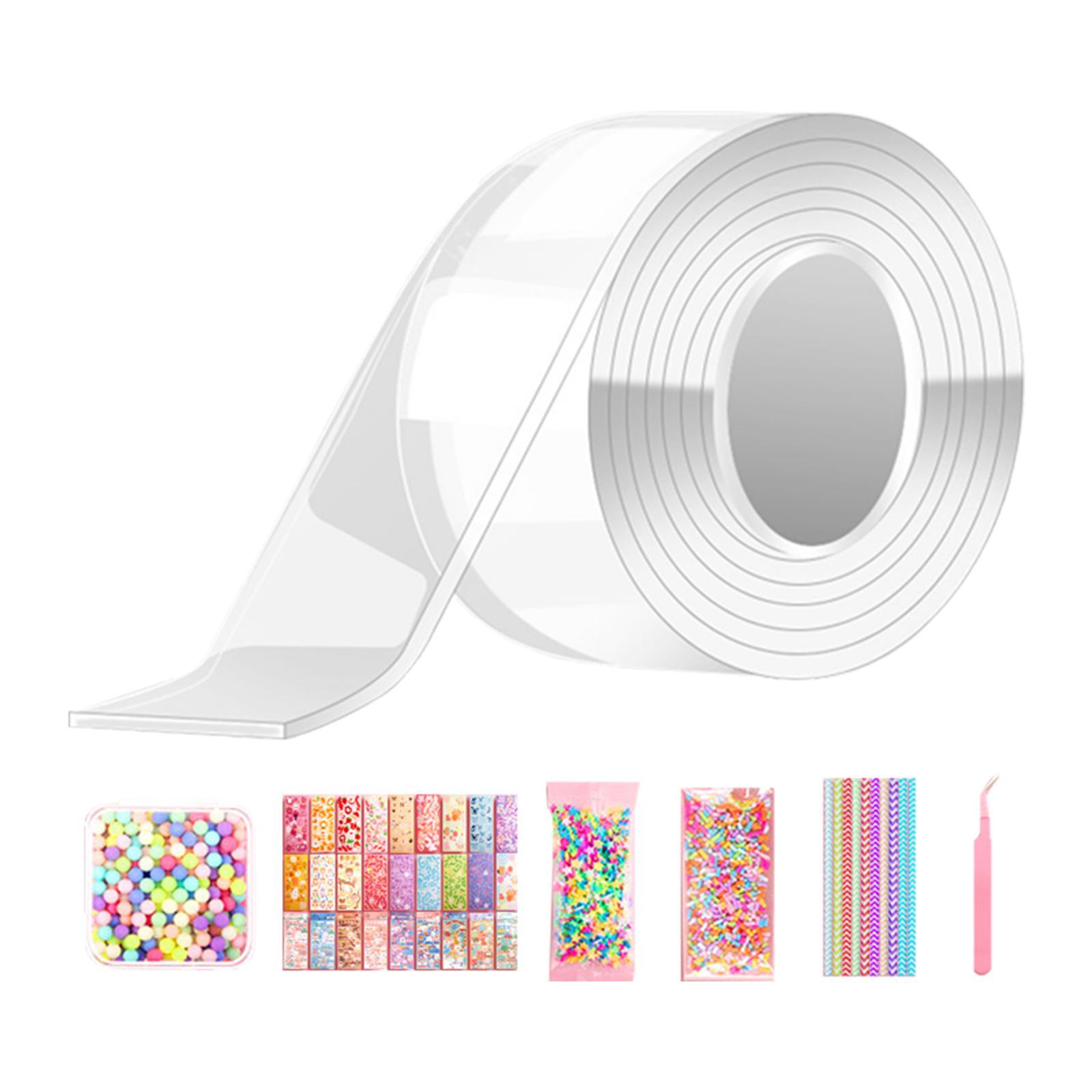Blow Bubbles Double Sided Tape Traceless Sticky Tape Sensory Toy DIY Crafts