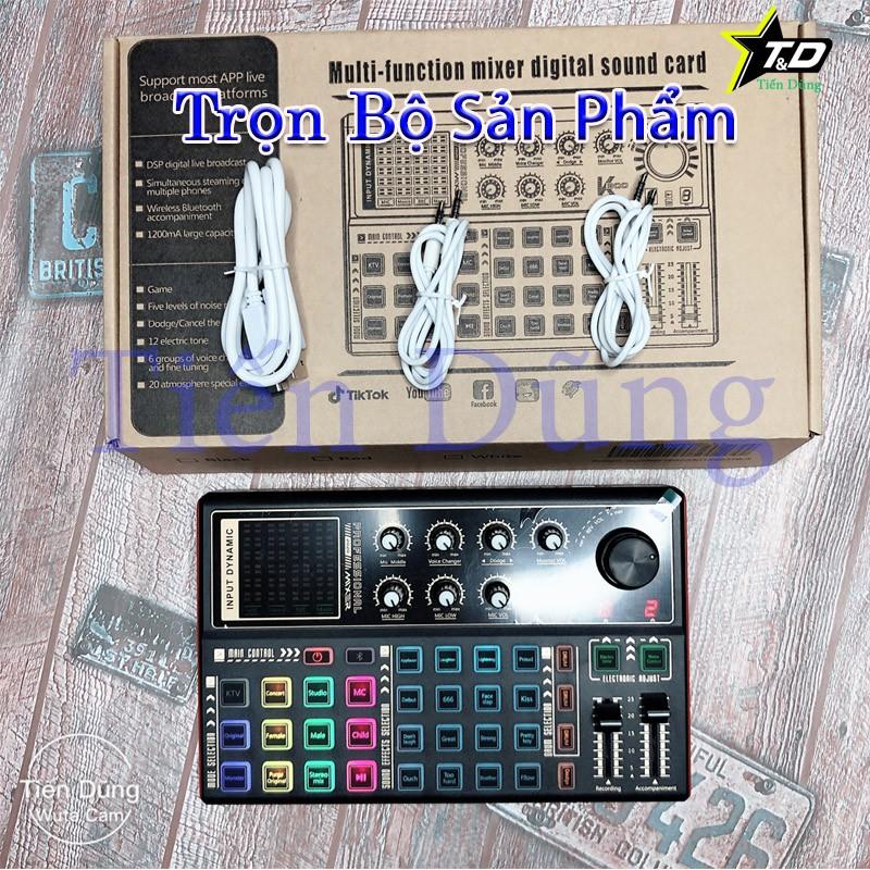 Bộ Mic thu âm bm900 sound card k300 dây livestream chế - Trọn bộ thu âm sound card k300 hỗ trợ autu tune bluetooth