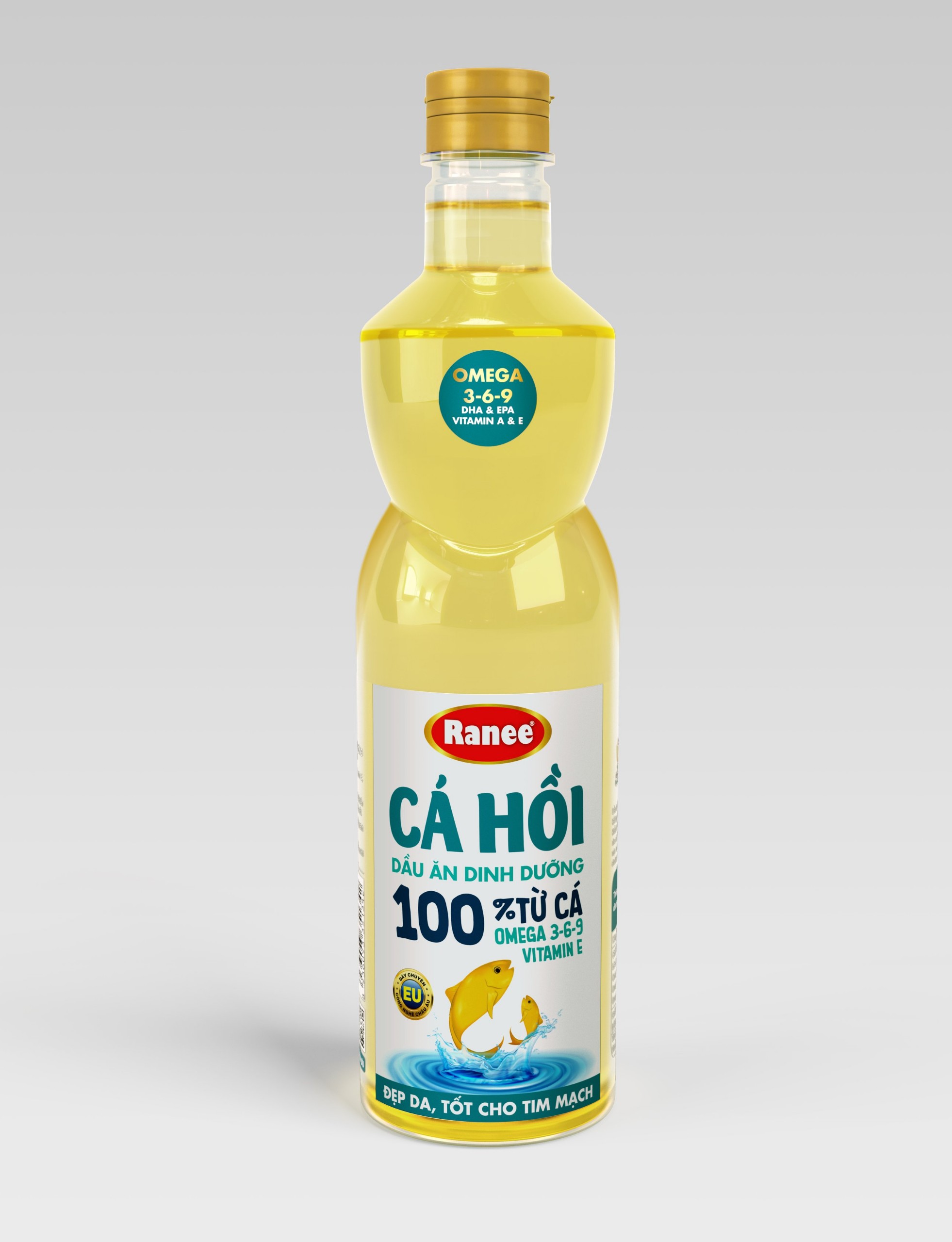 Dầu ăn dinh dưỡng Ranee Cá Hồi 950ml