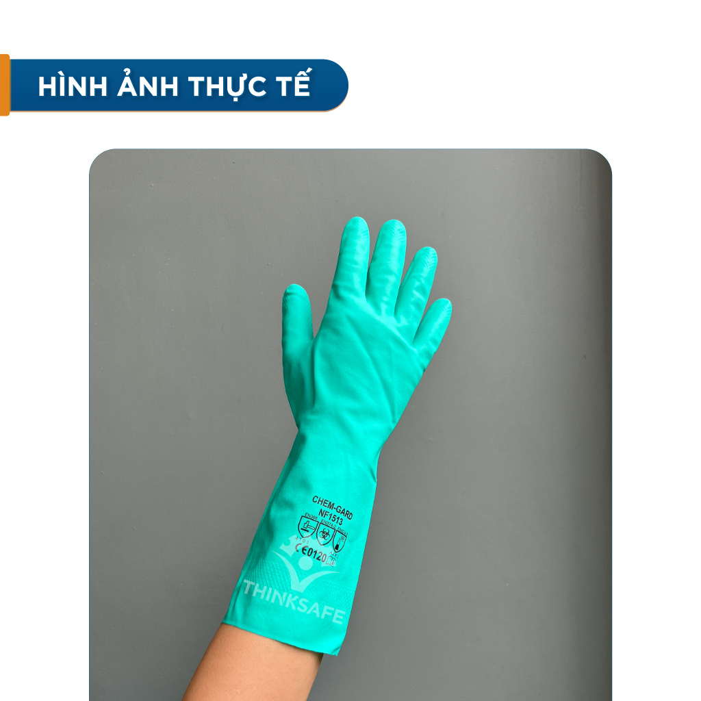 Găng tay chịu dầu Nastah NF1513 chống hóa chất, thoáng êm tay xuất xứ Malaysia