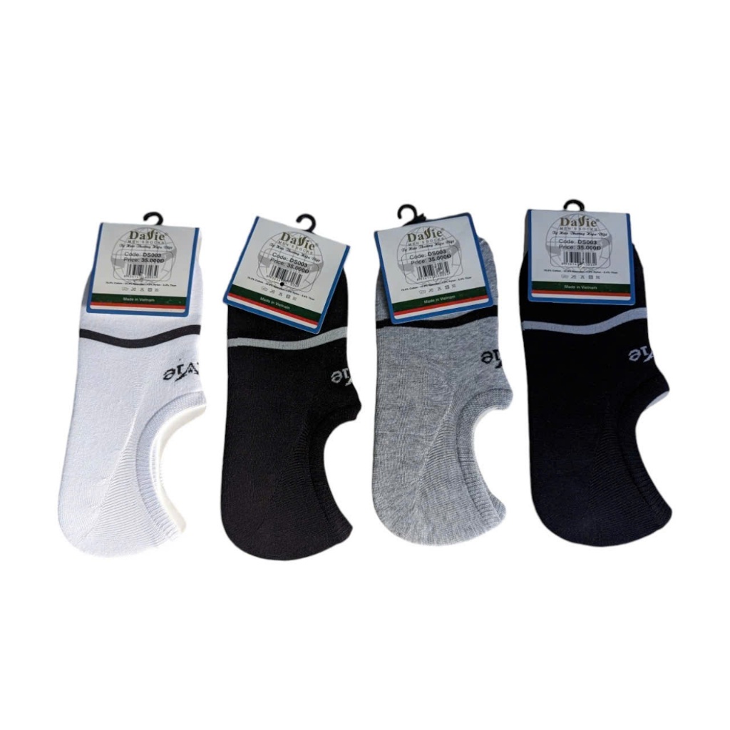 Vớ Hài Davie Ds03 Chất Liệu 100% Cotton Kháng Mùi Và Kháng Khuẩn Tốt