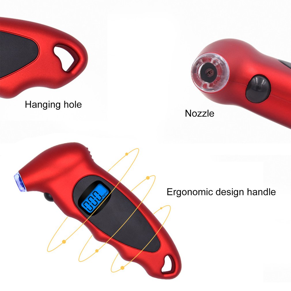 High-precision Tire Pressure Gauge 0-150 PSI Backlight Digital Tire Pressure Monitoring Car Tire Pressure Gauge