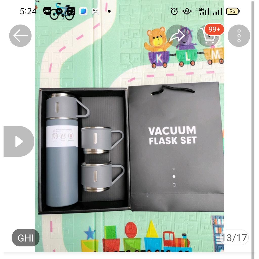 Bình giữ nhiệt 500ml kèm 2 cốc cao cấp