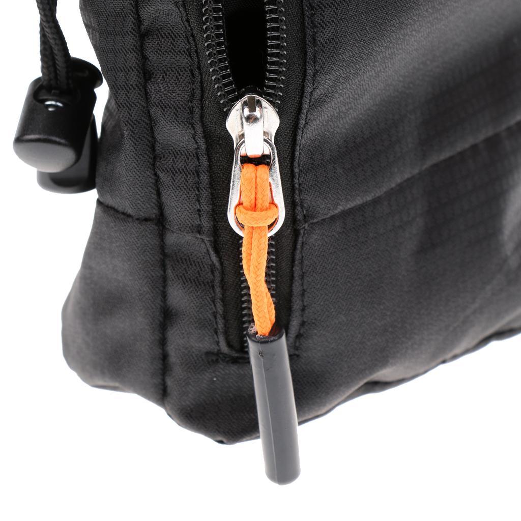 5xCuboid Rock Climbing Chalk Bag with Waist Belt & Zipper Pocket & Drawstring