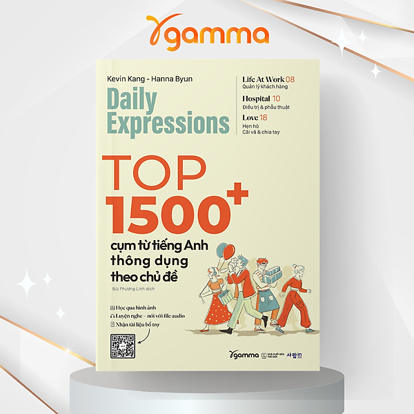 DAILY EXPRESSION - TOP 1500+ CỤM TỪ TIẾNG ANH THÔNG DỤNG THEO CHỦ ĐỀ - Kenvin Kang, Hanna Byun - Bùi Phương Linh dịch - Alpha Books - NXB Thế Giới.