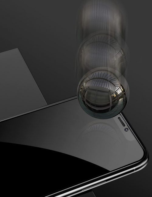 Kính cường lực dành cho iPhone Xs Max Full HD MIPOW KING BULL chống nhìn trộm - Hàng chính hãng