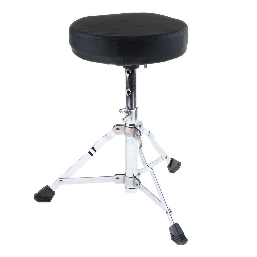 2x1 Piece Drum Throne Seat Drummers Stool Stand Chair