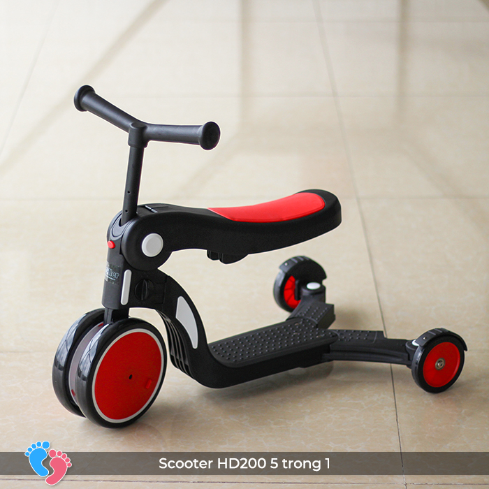 Xe đa năng trượt Scooter xe cân bằng xe đẩy cho bé 5 trong 1 Broller HD200