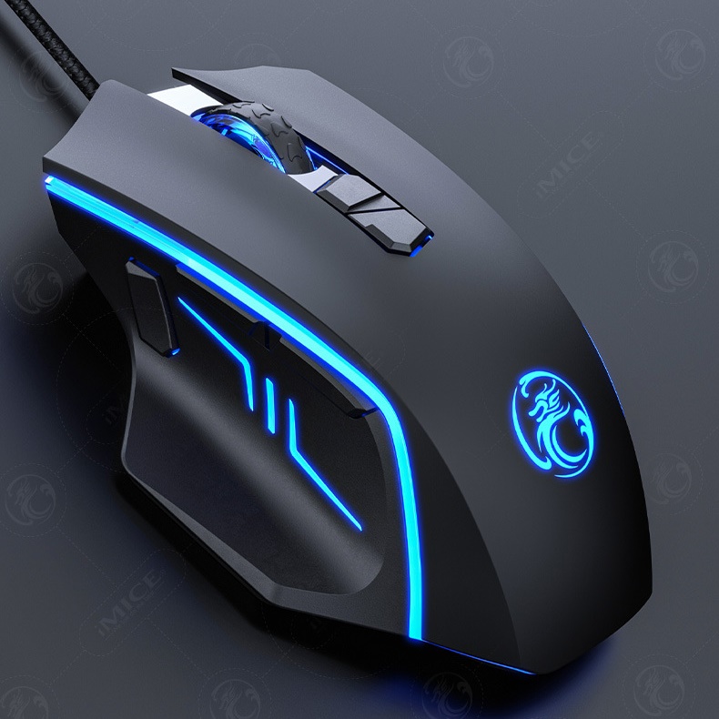 Chuột Led RGB gaming X4 7200dpi công thái học chống mỏi cổ tay Cho máy tính laptop hàng nhập khẩu