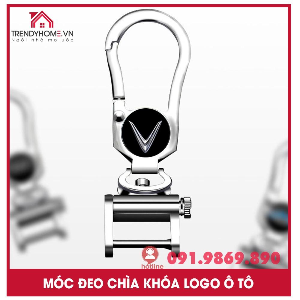 Móc Chìa Khóa ô tô Vinfast  Móc chìa khóa Xe Hơi Có In Logo Hãng Xe xoay 360 độ