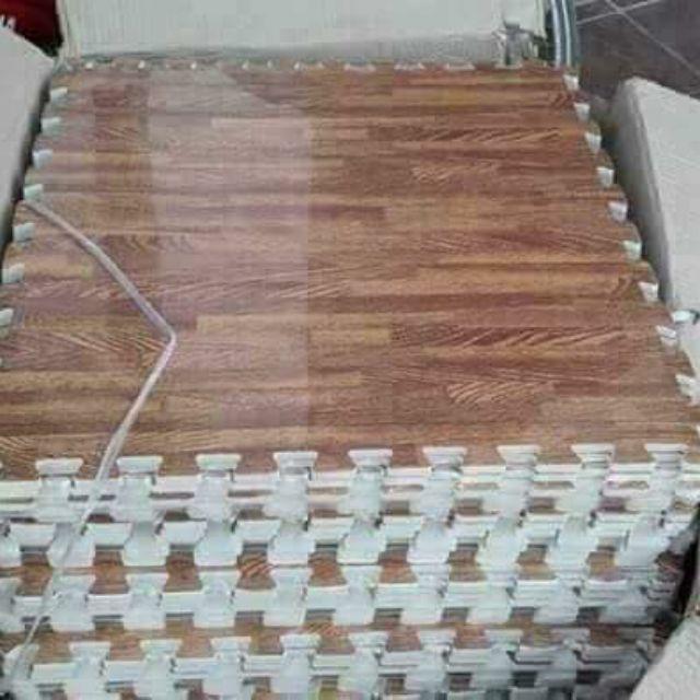 Combo 2 bịch thảm xốp vân gỗ 1 bịch 6 miếng có sẵn