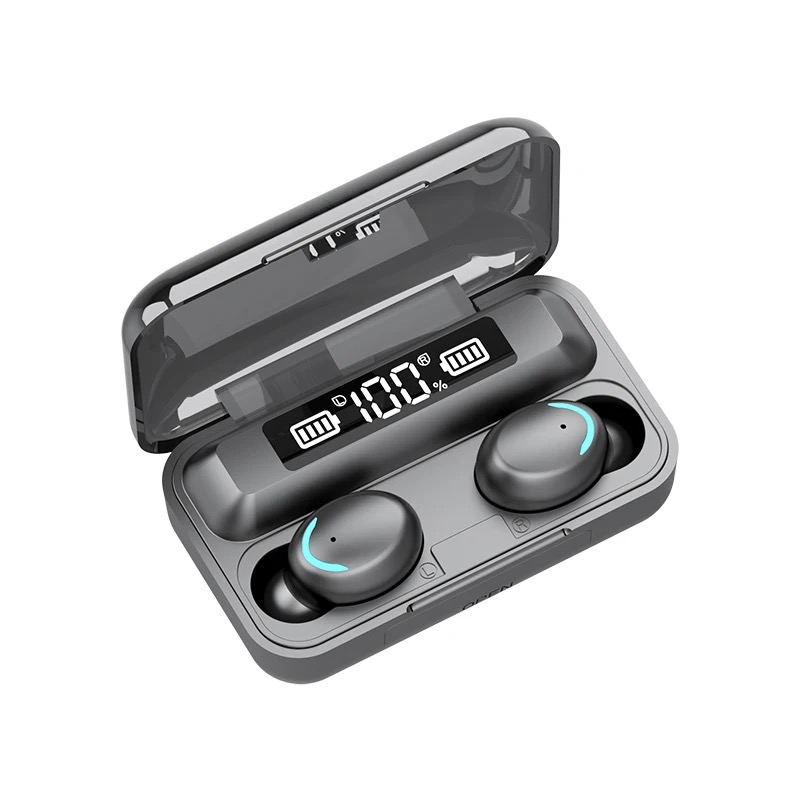 Tai nghe Bluetooth 5.0 TEKKIN F9 PRO - Nút Cảm Ứng Chống Nước - Pin Sạc 2000mah - Hàng chính hãng / Hàng nhập khẩu