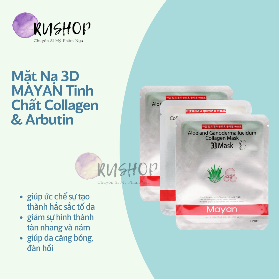 Mặt Nạ 3D Mayan cấp ẩm, trẻ hóa da, sáng da xỉn màu