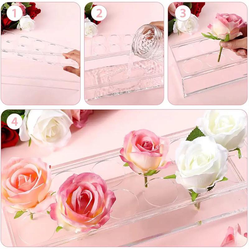16/22/24 lỗ, Bình hoa trang trang trí tiệc cưới, văn phòng, bàn ăn, nhiều kích thước