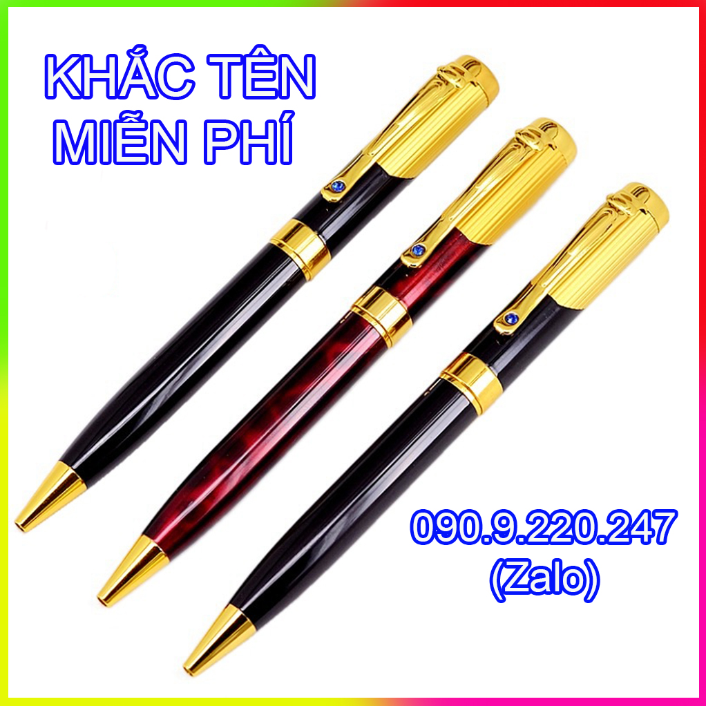 (Gift)Bút ký khắc tên cao cấp Doanh nhân LC008, mực mịn, đều ở mọi góc nghiêng