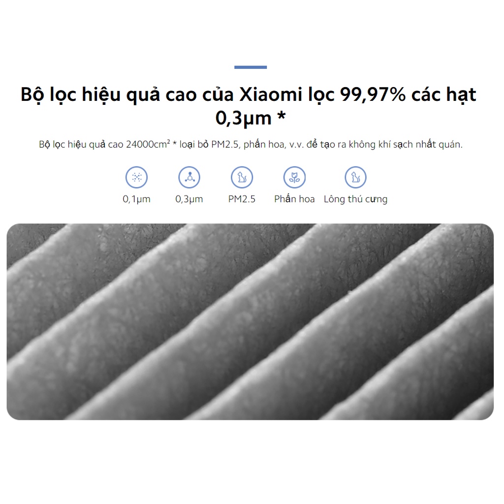 Lõi Lọc Không Khí Xiaomi Smart Air Purifier 4 Lite Filter - Hàng Chính Hãng