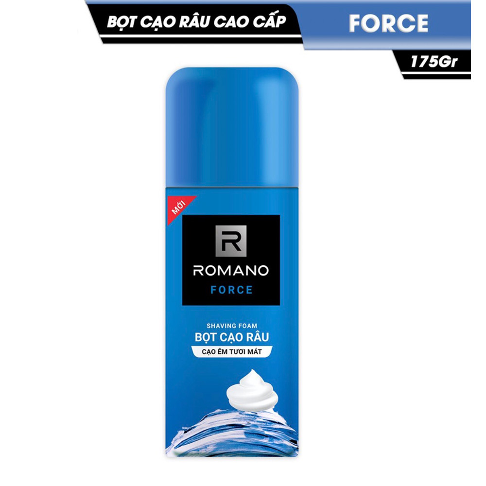 Combo 3 Chai Bọt cạo râu Romano Force (175ml*3)+Tặng kèm nước hoa Bỏ túi Romano 18ml