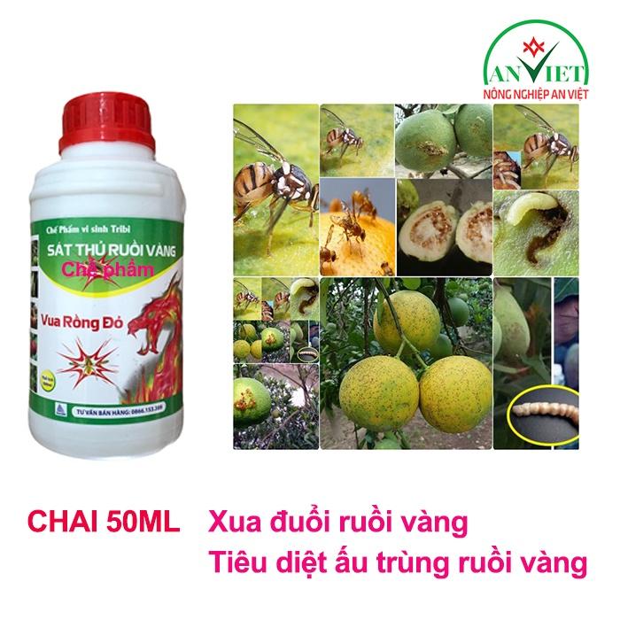 Chế phẩm xua đuổi ruồi vàng đục trái 500ml, tiêu diệt ấu trùng ruồi vàng chích hút Sát thủ ruồi vàng