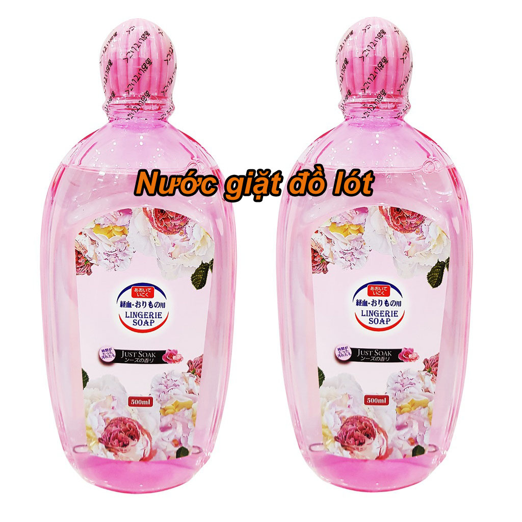 Combo 2 chai nước giặt quần áo lót đồ lót chuyên dụng Hando 500ml