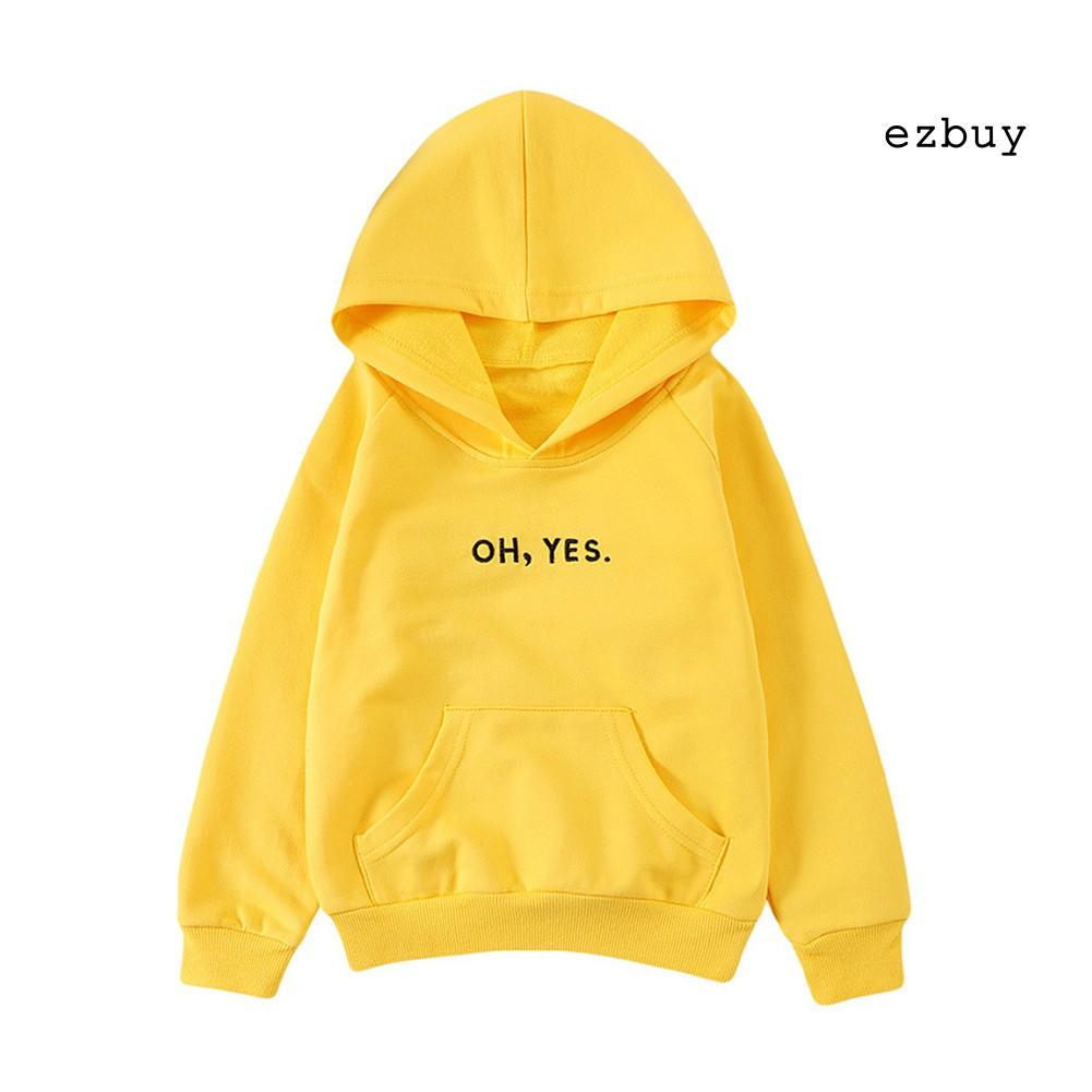 Áo Hoodie Tay Dài In Chữ Cho Bé