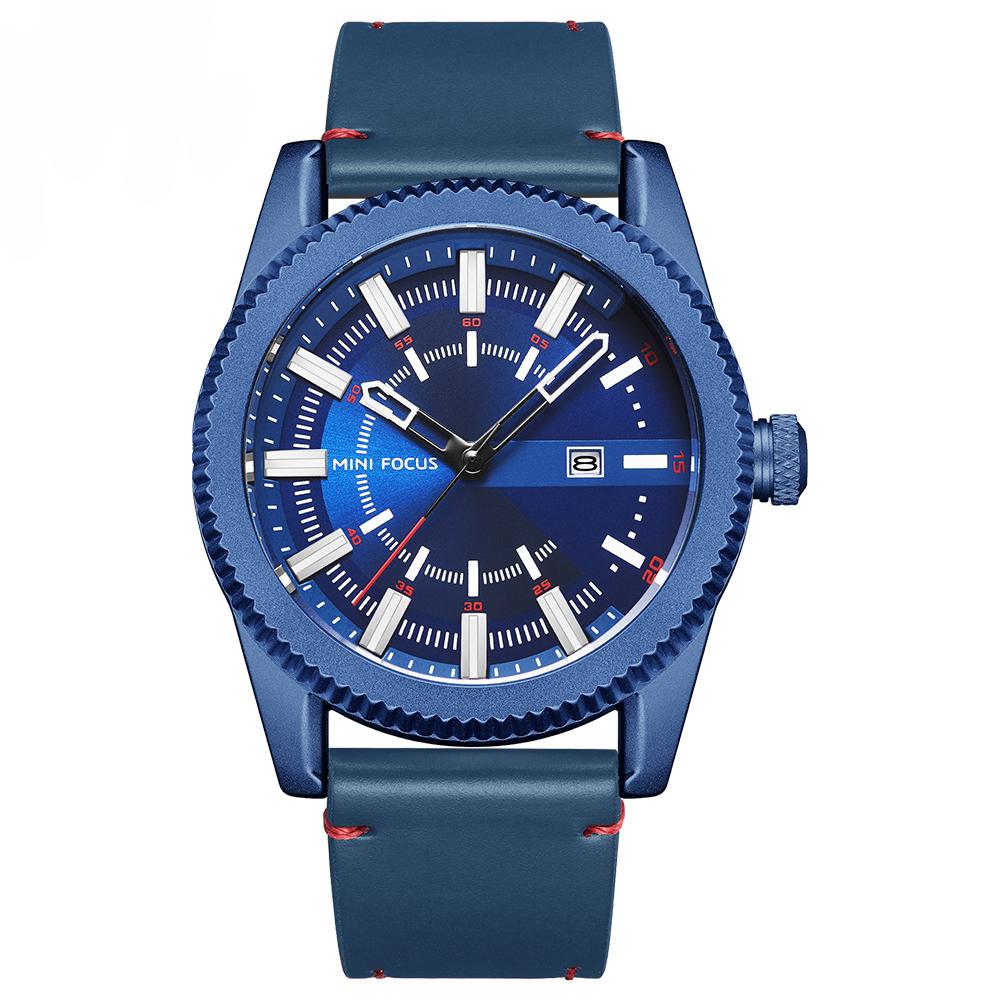 Đồng hồ đeo tay MINI FOCUS MF0168G Man Quartz bằng hợp kim không thấm nước Chức năng dạ quang