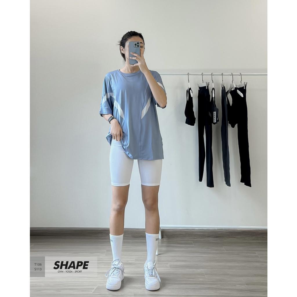 Quần biker tập gym trơn nữ chất lượng cao