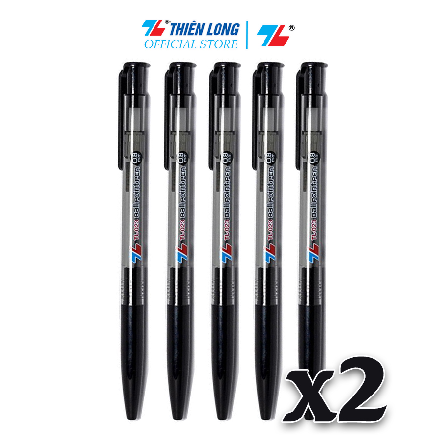 Combo 20 Bút Bi Thiên Long Tl - 023 - Combo 10 - Đen