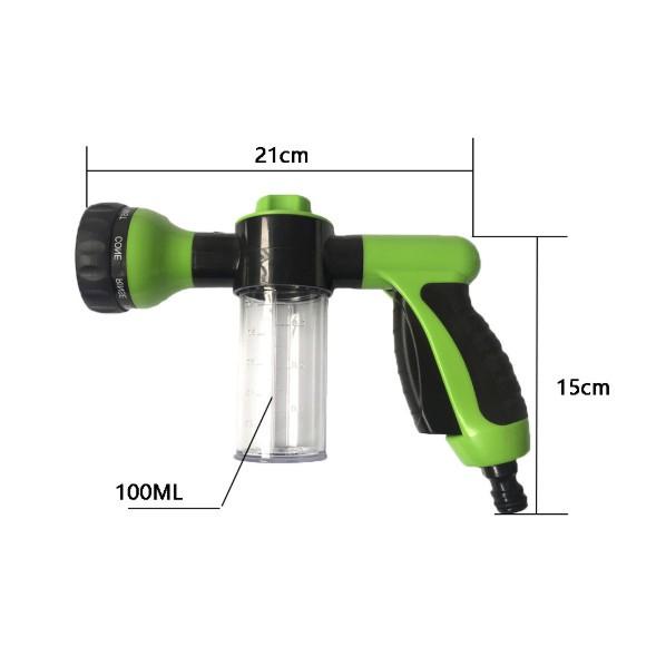 Vòi xịt tăng áp vệ sinh bọt tuyết 8 chế độ nước  tặng 15 mét dây - HanruiOffical