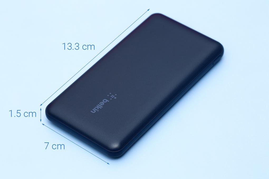 Pin sạc dự phòng Polymer 10.000 mAh Type C 15W PD Belkin Pocket Power BPB011 - Hàng chính hãng