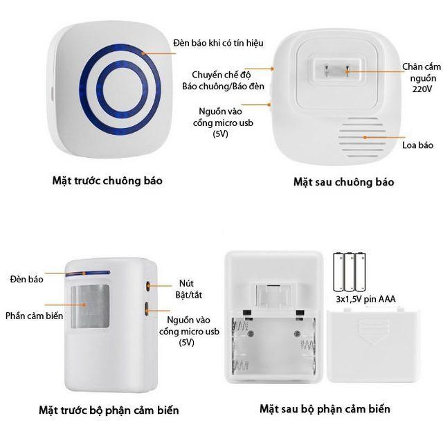 Chuông cửa không dây tự động
