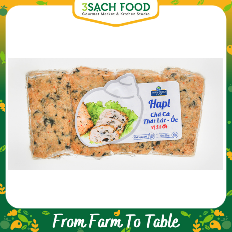 Hapi Chả Cá Thát Lát Ốc Vị Sả Ớt - 200g/gói