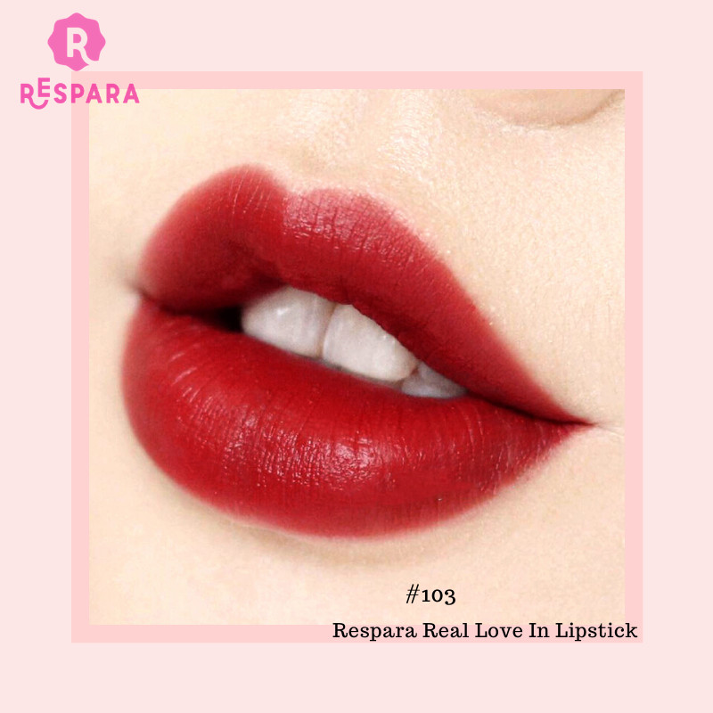 Son Lì Bền Màu Lâu Trôi  Đỏ Cam #01 - Respara - Respara Love In Lipstick