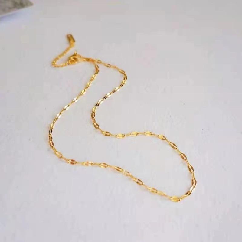 Dây chuyền vòng cổ titan nữ nam trơn không mặt đẹp Ring House