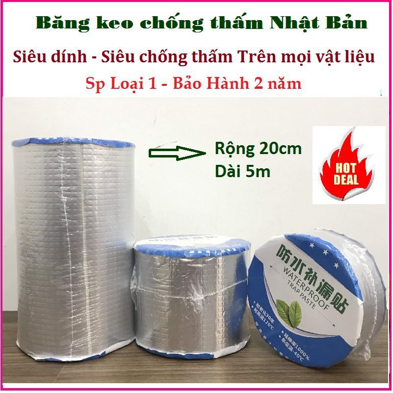 (Khổ Siêu Rộng 20cm) BĂNG KEO CHỐNG THẤM-CHỐNG DỘT MÁI TÔN ĐA NĂNG- SIÊU BỀN-SIÊU DÍNH