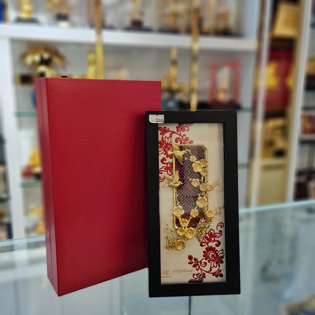 TRANH CHIM ÉN HOA ĐÀO DÁT VÀNG