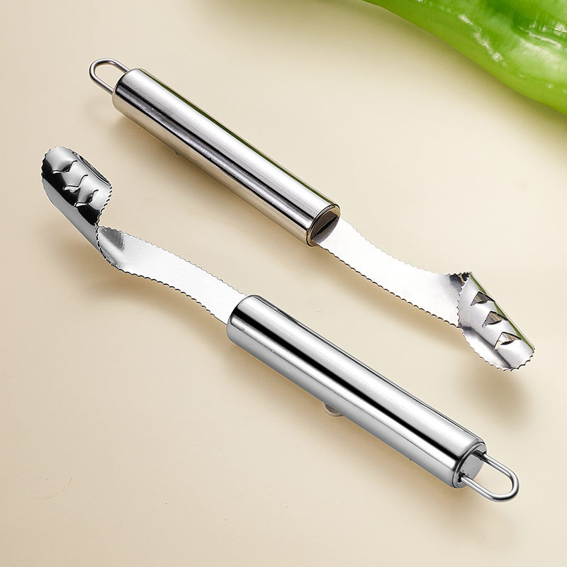 Dụng Cụ Lấy Ruột Trái Cây Như Mướp Đắng- Khổ Qua - Dưa Leo - Ớt Bằng Inox Tiện Lợi