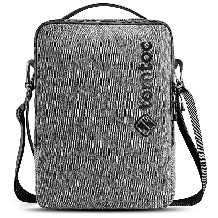 TÚI ĐEO CHÉO TOMTOC (USA) URBAN SHOULDER BAGS FOR ULTRABOOK 13″ GRAY