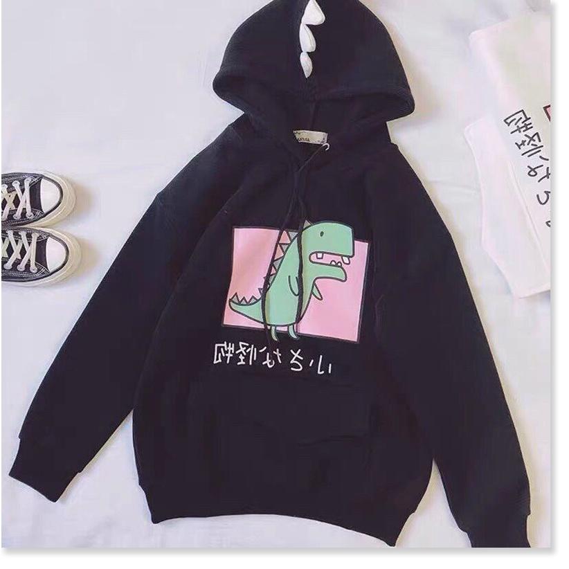 ÁO HOODIES CÓ MŨ HOẠ TIẾT KHỦNG LONG SIÊU XINH CHO CÁC BẠN TRẺ KME FASHION
