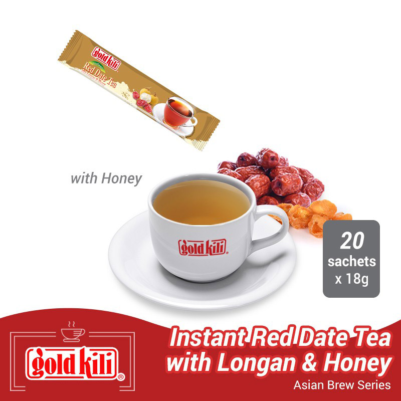 Trà táo tàu với long nhãn hòa tan Gold Kili 360g - Singapore