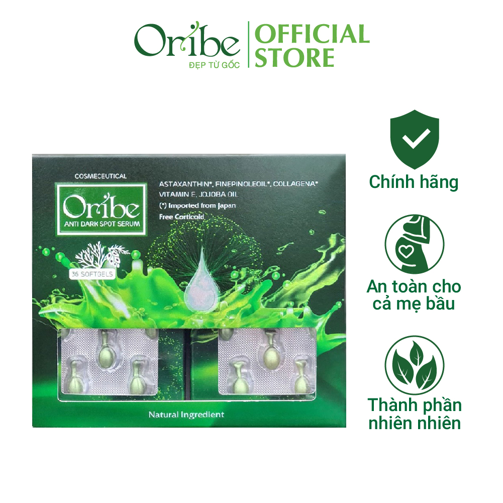 Serum dưỡng trắng da Oribe 36 viên bổ sung collagen dưỡng ẩm mờ nám chống lão hóa