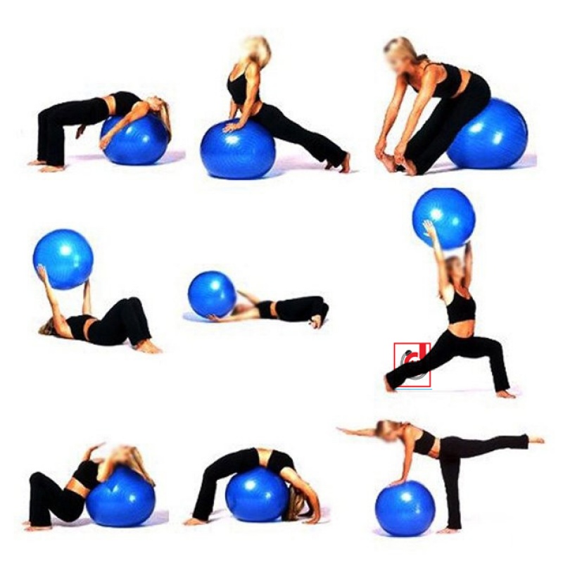 Bóng tập yoga có gai đường kính 75cm chịu lực 200kg