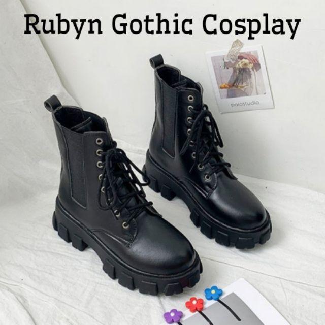 Giày boot cổ cao chiến binh phong cách cosplay ( Size 35 - 40 ) S16