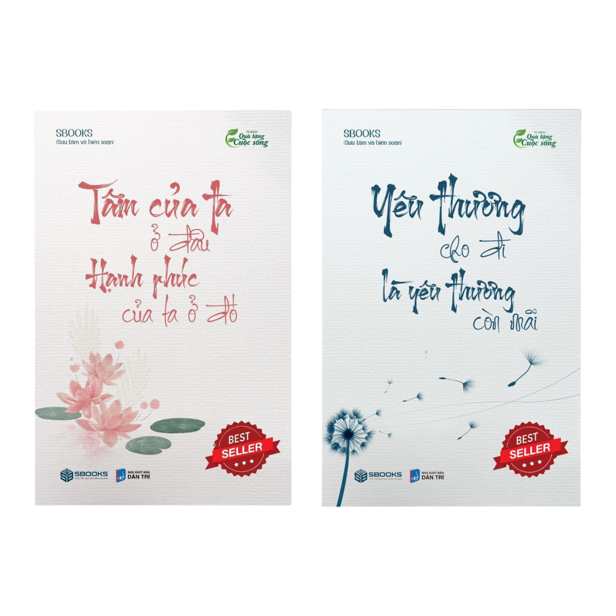 Combo 2 cuốn: TÂM CỦA TA Ở ĐÂU HẠNH PHÚC CỦA TA Ở ĐÓ + YÊU THƯƠNG CHO ĐI LÀ YÊU THƯƠNG CÒN MÃI  (Tủ sách Trí Tuệ)