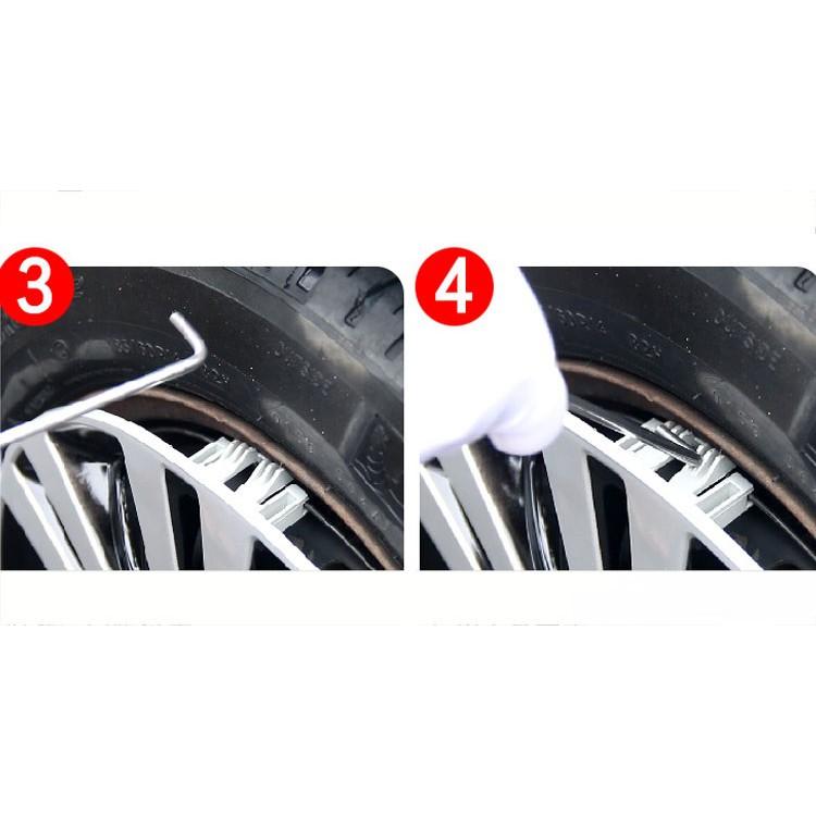 Bộ 04 Ốp Chụp Mâm  Xe Ô Tô Tải Dongfeng - Ốp Giả Vành Đúc- HOT