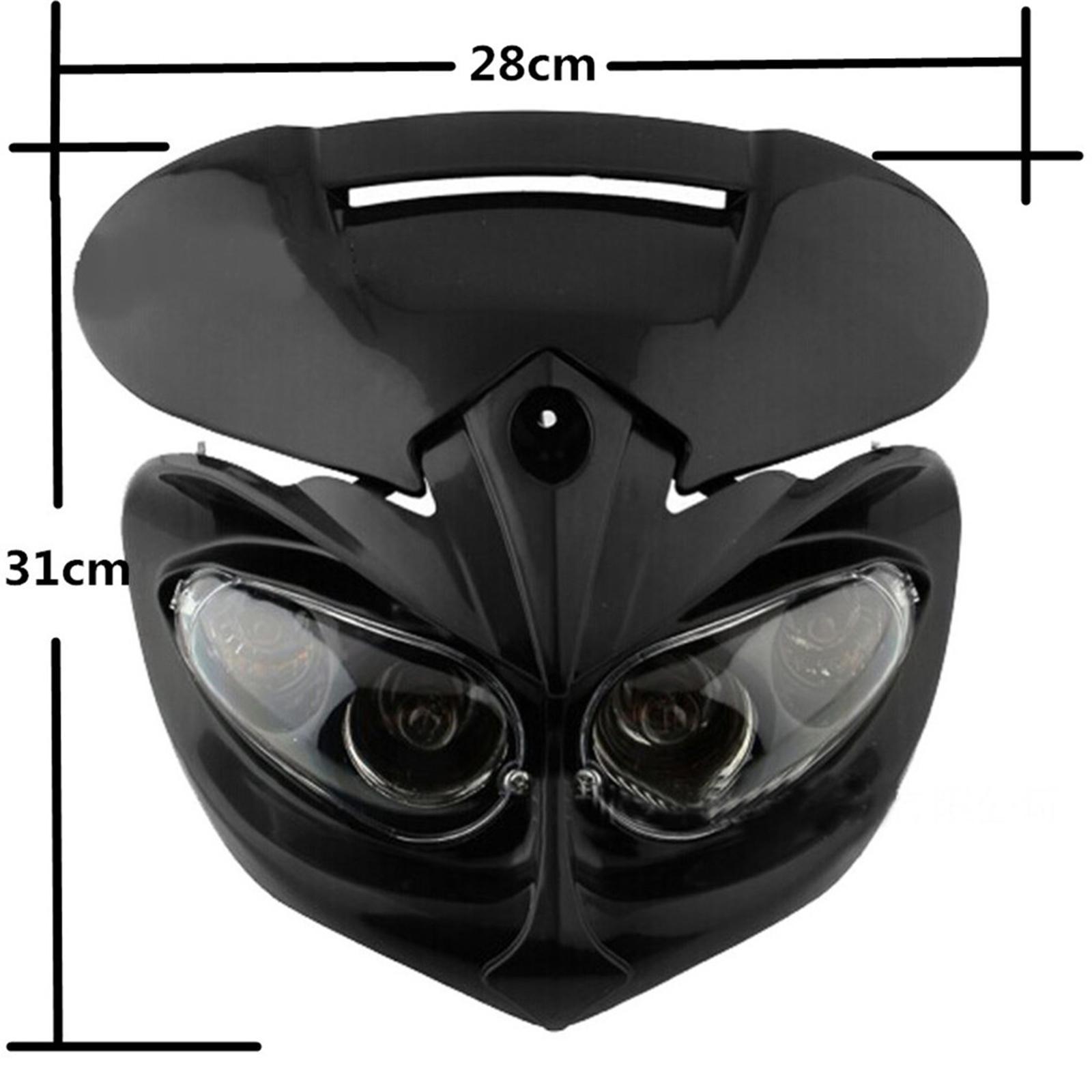 For Motorcycle Motorbike Headlight Racing  Lamp Light Fairing