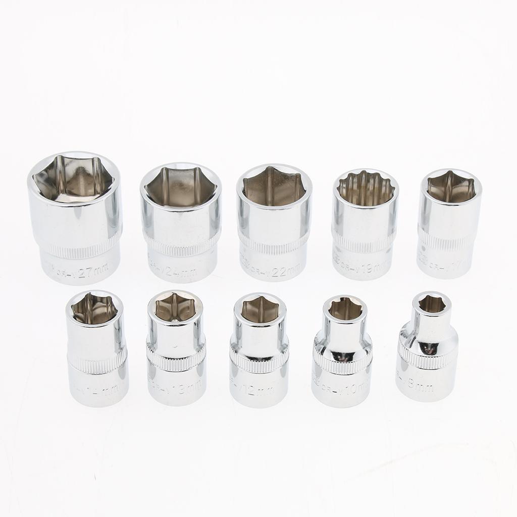 13pcs 1/4 Inch Drive Hex Bit Socket Set Socket wrench Set Wrench Adapter
