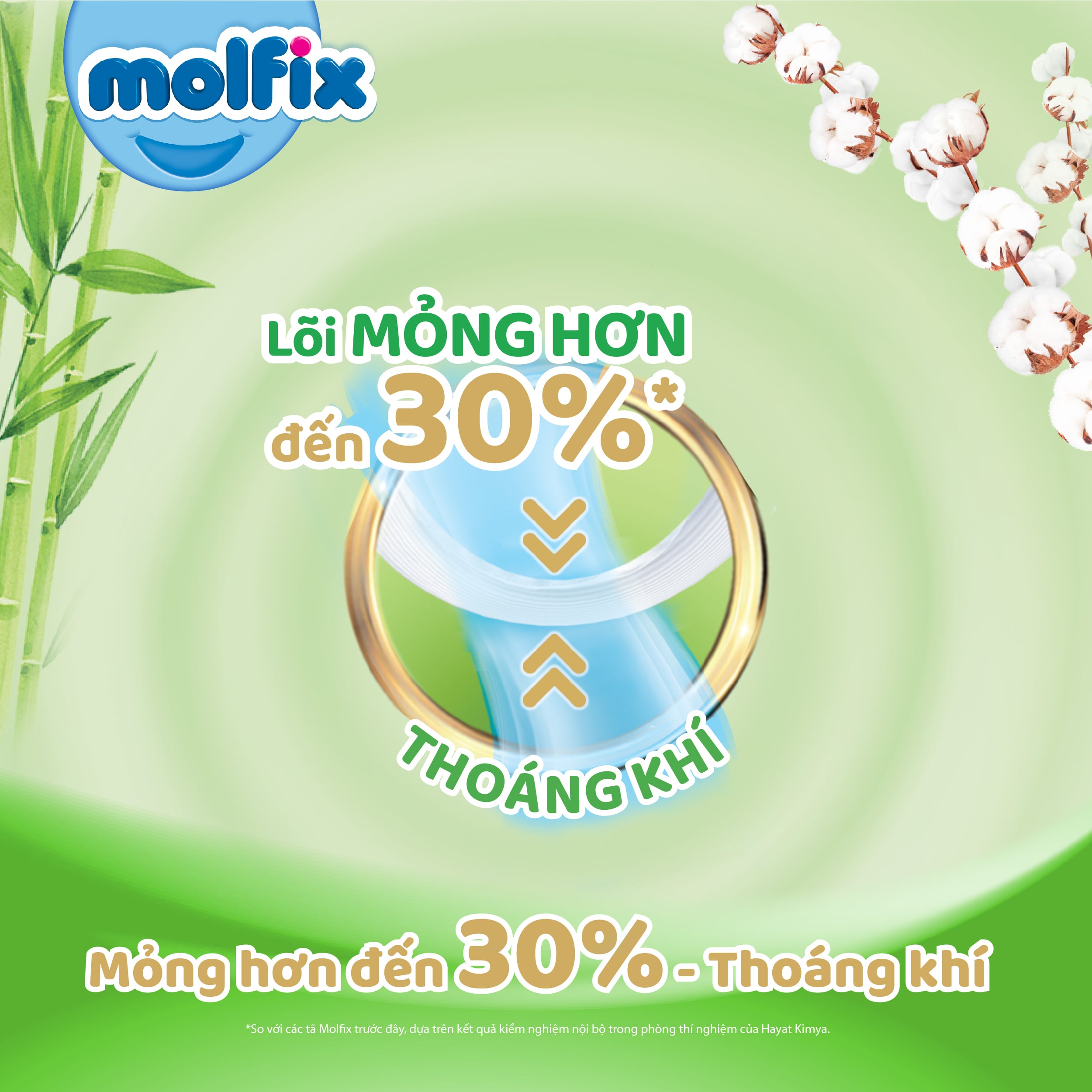 Tã/bỉm dán Molfix Thiên nhiên Super Jumbo XXL - Gói 56+2 miếng